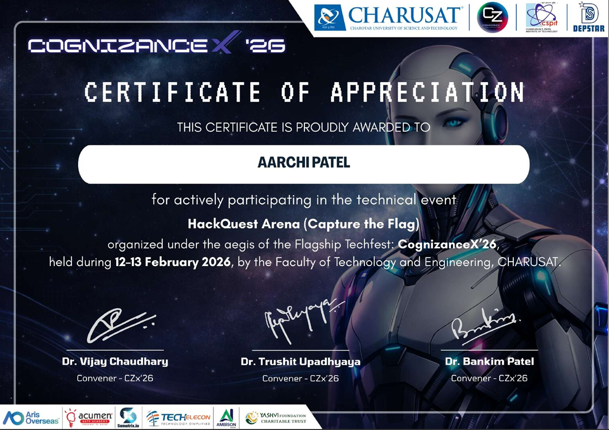 Hackathon Certificate