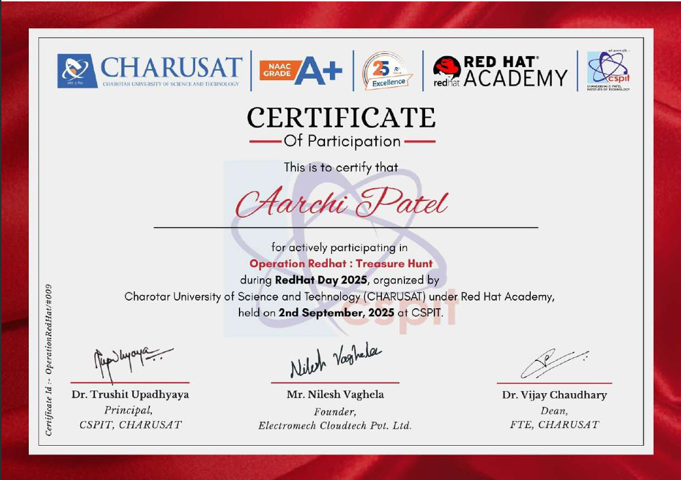 Hackathon Certificate