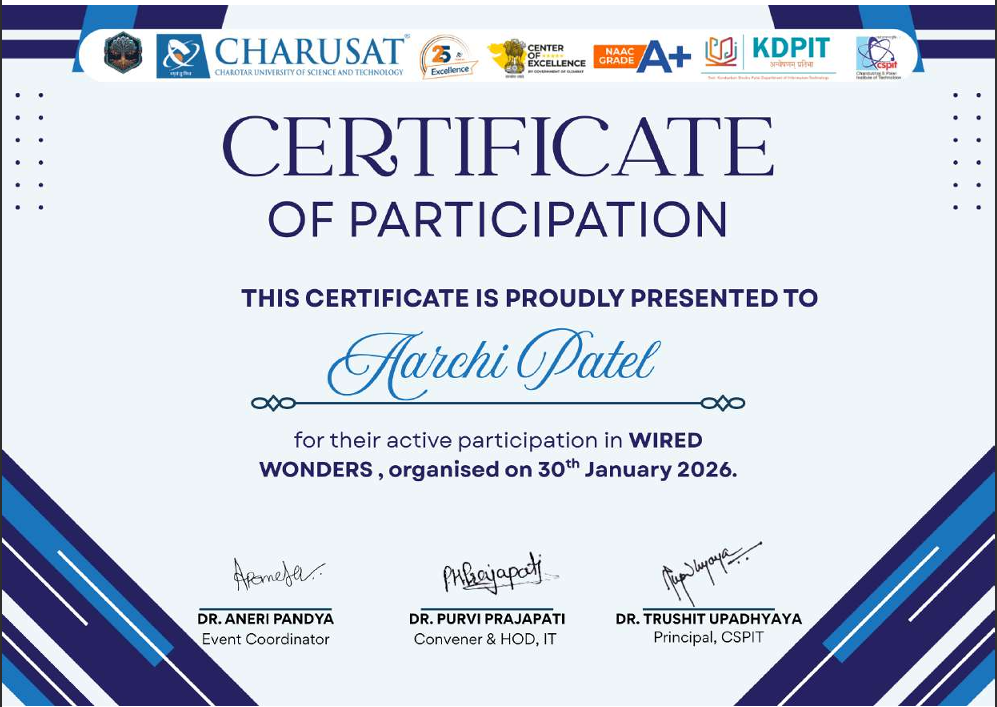 Hackathon Certificate